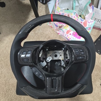 Real carbon leather08-15 Mitsubishi Evolution X Steering Wheel Evo10 Evo 10 BLK