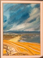 David Ewans (Scottish 1942-2020): 'High Shore' Mixed Media/Oil, Signed
