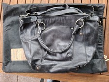COWBOYSBAG schwarze Echtes Leder Damen Handtasche Umhängetasche