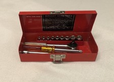 Clean and Shiny Wright Allied Tools 1/4” Socket Set A21 Made In USA