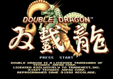 Double Dragon - Sega Genesis Game Complete