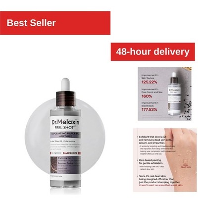 Dr.Melaxin Peel Shot Black Rice Exfoliating Ampoule 2.7 oz