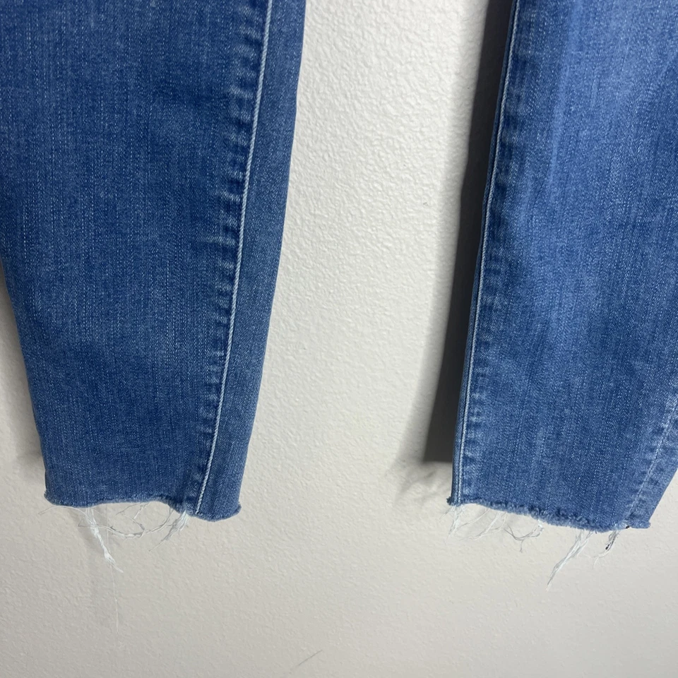 Jean Mother Denim The Looker Tobillo Fray Talla 33x28 Azul 5 Bolsillos Cremallera Mosca Usado en Excelente Condición Foto 2 de 4