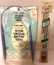 Vintage Susan Bates Circular and Double Point Knitting Needles NIP