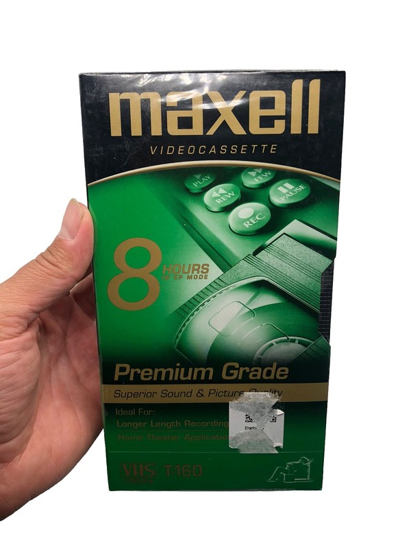 Maxell T-160 Standard Grade Videocassette Sealed New 8 Hours