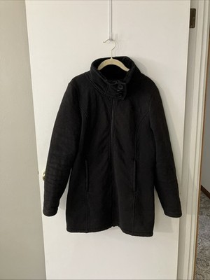The North Face Women s Jacket No Hood Soft Quilted Black Cotton Blend