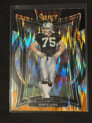 2024 Panini Select - Concourse Howie Long #60 Black &amp; Orange Shock Prizm