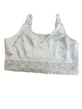 Ruby Ribbon Lace Demiette Bra Size 32 White