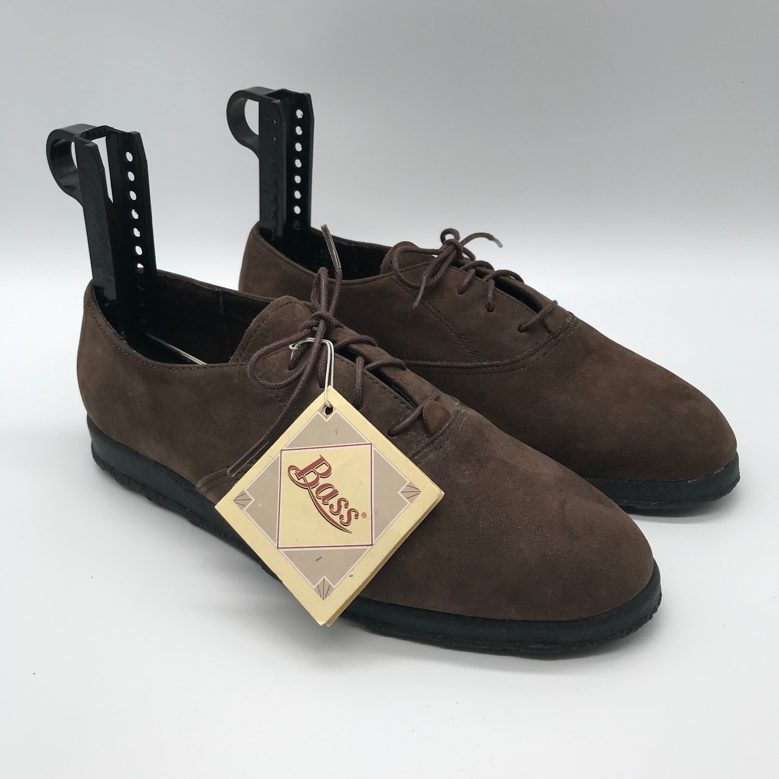 G.H. BASS & Co. Oxford Shoes Women Size 7.5M Brown Suede Leather Lace