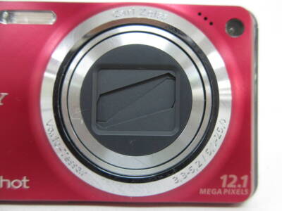 Sony Cyber-shot DSC-W270 Red Compact Digital Camera Japanese