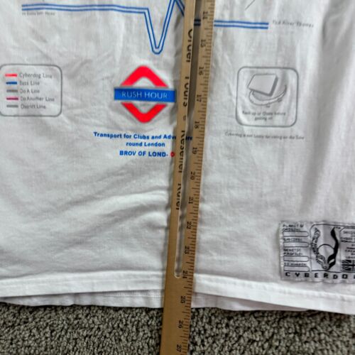 Cyberdog London Shirt Mens M White Rush Hour Transport For Clubs And Adventure - Picture 6 of 13