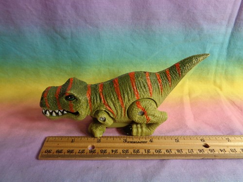Electronic Green Orange Stripes Dinosaur Walking / Rolling Action - Picture 10 of 10