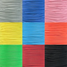 Reflective Shock Cord 1/8" Diameter Elastic Bungee Cord in Various Colors