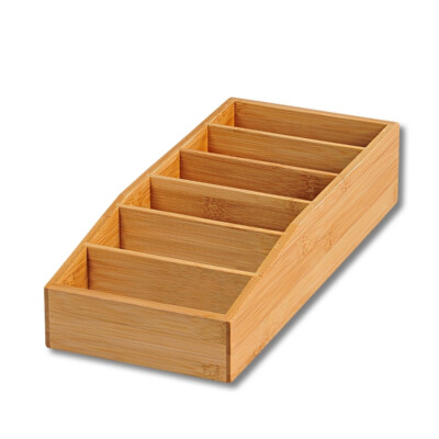 KESPER 70822 Aufbewahrungsbox aus Bambus 15 x 35 x 7 cm für Tütensuppen oder ...