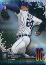 2019 Bowman Chrome Scouts Top 100 #BTP-86 Franklin Perez Detroit Tigers Baseball