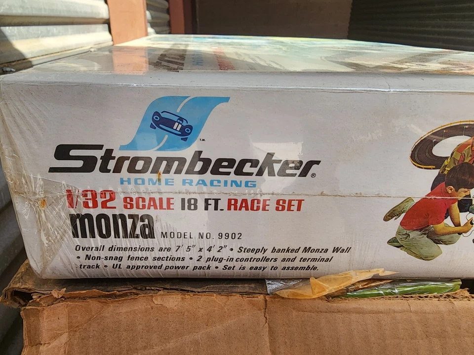 1/32 STROMBECKER MONZA SLOT CAR RACING SET VINTAGE RACE NUEVO EN CAJA Foto 3 de 4