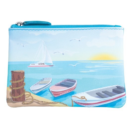 Mala Leather Pinky Sunset Coin Purse - BNWT