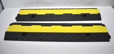 Lot of 2 Vevor Channel Rubber Cable Protector Ramps Heavy Duty 38-1/2" x 10"