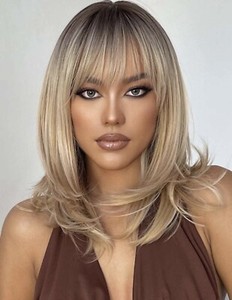 frange cheveux blond