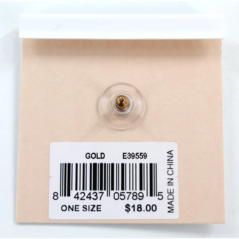 Rebecca Minkoff Gold " C " Initial Earring #RM321 - Image 2 of 2