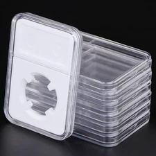 10 PCS 24.5mm Coin Slab Protector Display Holder Storage for US 25 Cents Quarter
