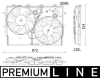 Mahle CFF 550 000P LüFter, MotorküHlung Passend FüR Fiat