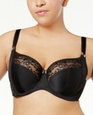 Sculptresse by Panache Bra Plus Size Chi-chi Full Cup Bra Black- Size 36GG