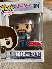 Funko Pop!-TELEVISION- JOY OF PAINTING- BOB ROSS AND PEA POD- 560-ONLY AT TARGET