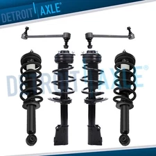 Front & Rear Struts w/Coil Spring Sway Bar Links for 2011 - 2019 Dodge Journey