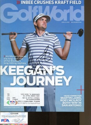 Keegan Bradley Signed Golf World Magazine 4/15 Autographed PGA