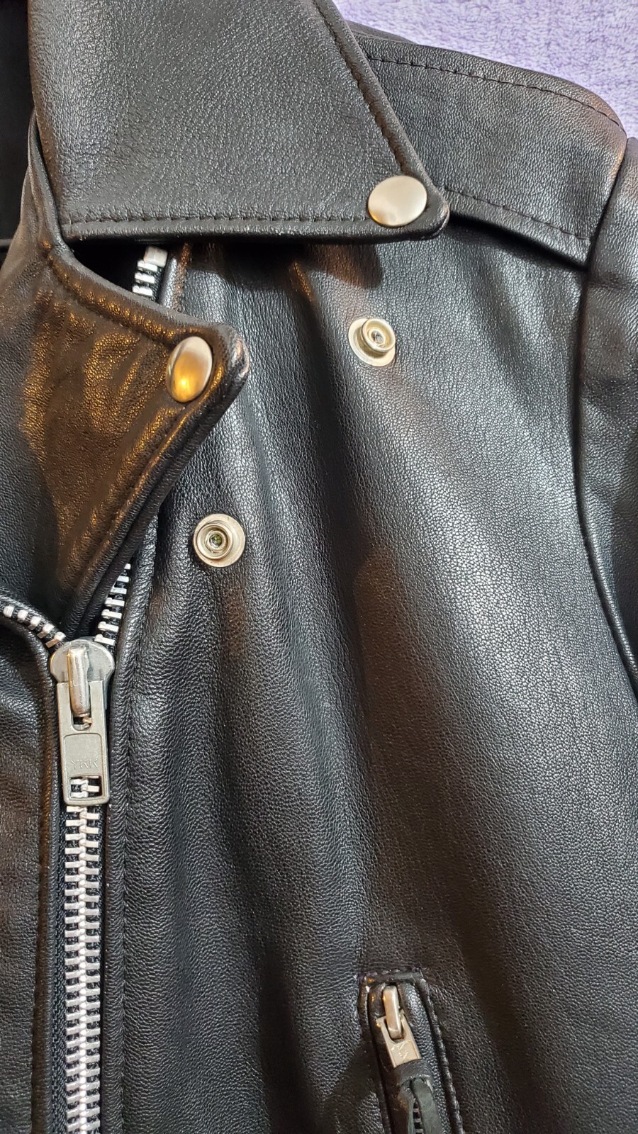 Excelled Leather Motorcycle Jacket Black Tassels Full… Gem