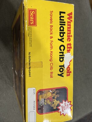 マテル ひみつのコレクション 継母のおうち ディズニー ヴィンテージトイ 1982 Sears Winnie The Pooh Lullaby Crib Toy Musical Wind Up | eBay