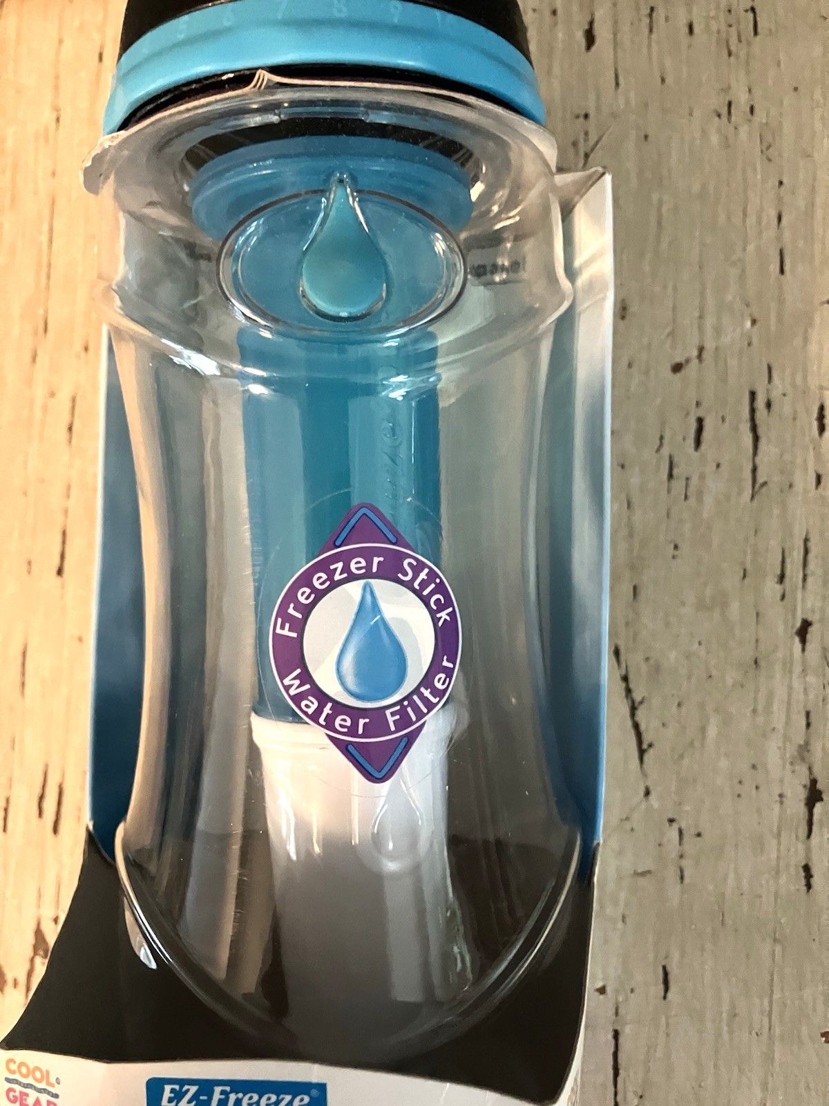 Cool Gear EZ-Freeze 24 oz Pure Filtration Water Bottle Freezer Stick Filter NEW