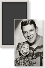 Howdy Doody & Buffalo Bob Smith Black & White Image 2x3 Refrigerator Magnet
