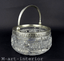Details zu Antike Sterling Silber Kristall Zucker-Schale Korb Bonboniere Bowl Riga 1922-30 Beliebt und hoch bewertet