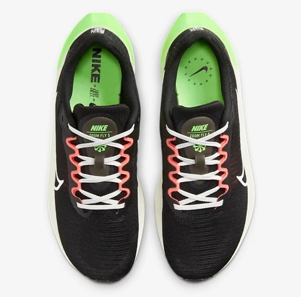 Nike Zoom Fly 5 Black-Green New Running Shoes Men display picture 2