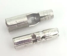 50 Each Non-Insulated Male and Female Bullet Connector Terminals 14-16 AWG .157"