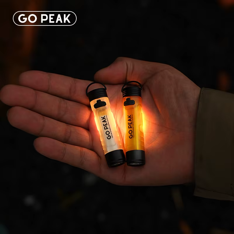 GO PEAK New Pocket Mini Flashlight Outdoor Key Clip Cap Ambient