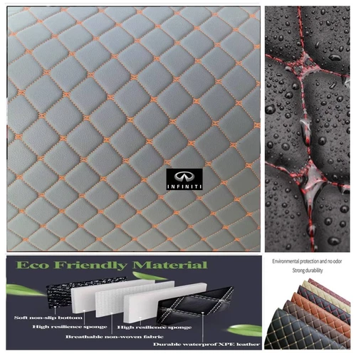 For INFINITI Q50 Q60 Q70 All Models Car Floor Mats Custom Waterproof Carpets - Bild 39 von 47