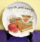 HAVILAND & CO. LIMOGES 7” Plate “Enjoy The Small Moments” Decoupage France — photo 1