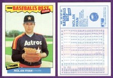 Nolan Ryan Houston Astros 1986 Fleer Baseball's Best Boxed Set Oddball Card #30