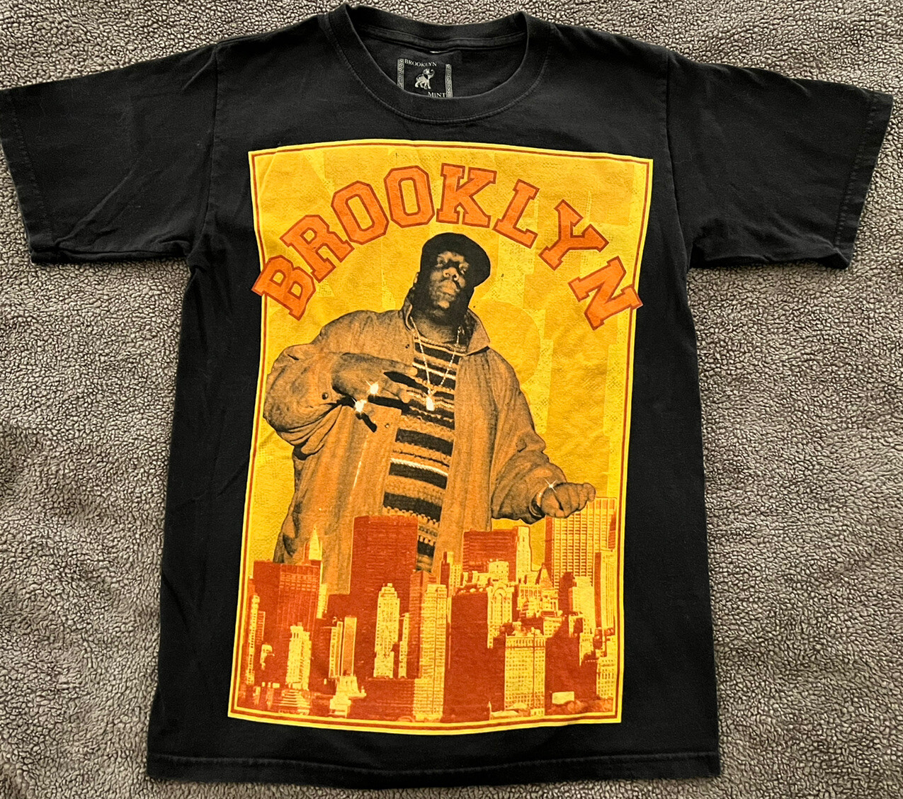 FILA NOTORIOUS B.I.G. T shirt Brooklyn ragazzo taglia S Biggie Smalls shirt Brooklyn come nuova