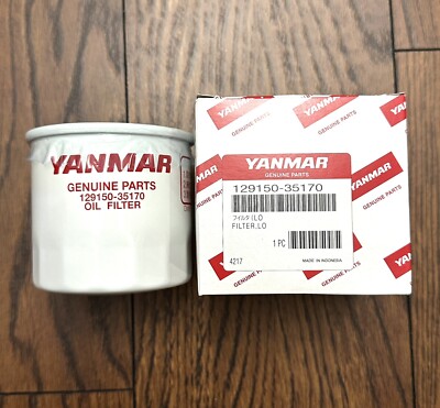 New Genuine YANMAR Oil Filter 129150-35170 129150-35153 4JH3 3TNV88 4TNV88 98