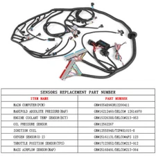 LS1 SWAP STANDALONE WIRING HARNESS W/4L60E DBC 4.8L 5.3L 6.0L For 97-06 VORTEC
