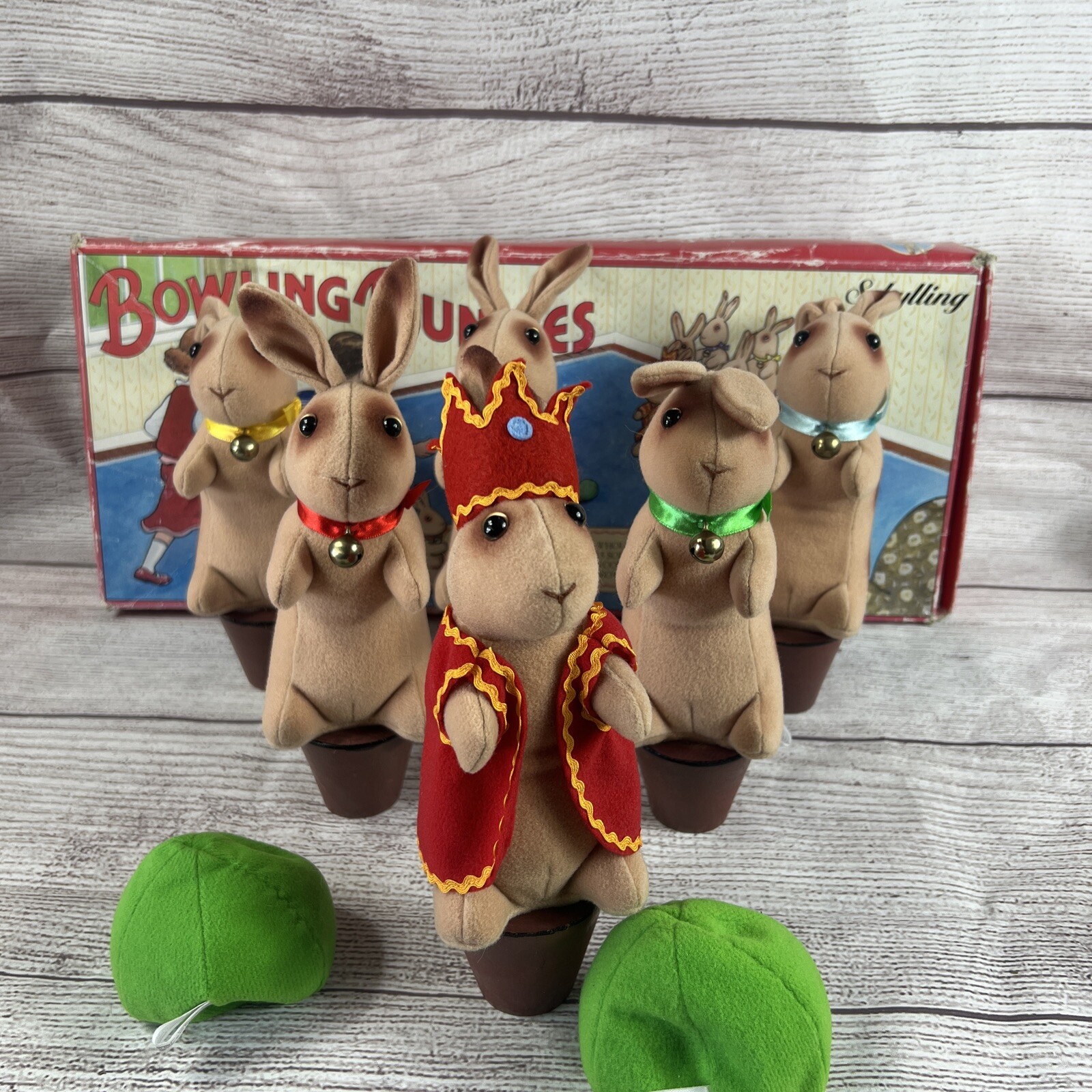 EASTER! VTG BOWLING BUNNIES Kids Game Bowling SCHYLLING | eBay