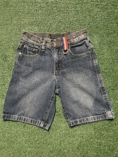 Vtg Coogi Australia Jean Shorts Embroidered Stripe Baggy Kid Size Small