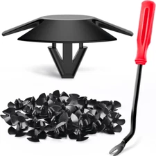 Nilight 100Pcs Hood Insulation Retainer Clips Replaces Chrysler 4878883AA LH LHS