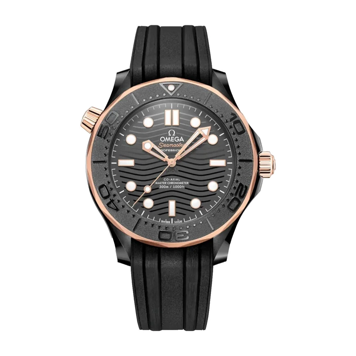 Relojes de pulsera OMEGA Seamaster con correa de goma