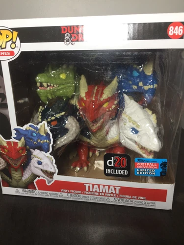 Funko pop vinyl Tiamat Dungeons & Dragons movies figure D20 #846 sdcc convention