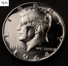 1964 Type 1 Kennedy Half Dollar -- Gem Proof - Transitional Reverse (Straight G)